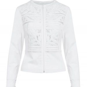 Anne Fontaine Maya White Denim Jacket